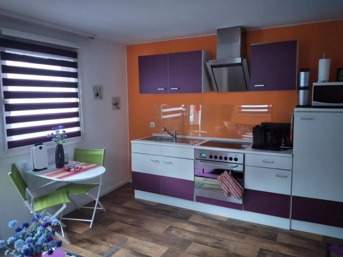 Ferienwohnung "Kunterbunt" Mit Burgblick Und Dachterrasse Monschau Exterior foto